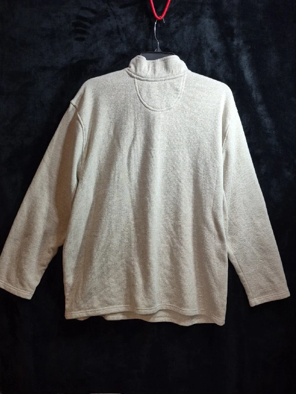 Men's Half-Zip Sweater - Cream